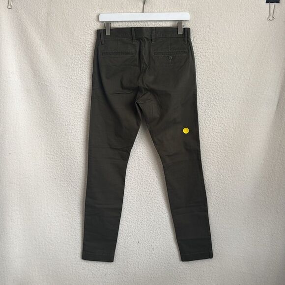 J Crew 250 skinny-fit pant in stretch Chino Men’s 28 x 32 Olive Green - Picture 5 of 11